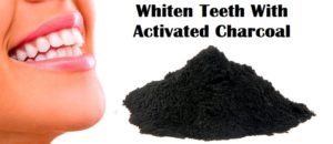 whiten teeth with activated charcoal